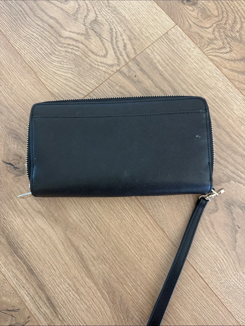 kate spade black wristlet clutch